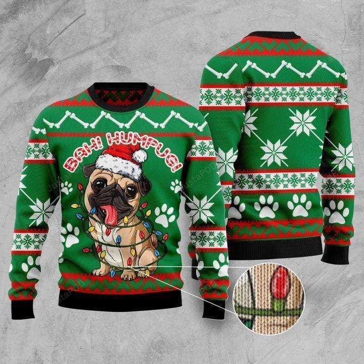 Pug Merry Christmas Ugly Christmas Sweater Pug Merry Christmas Ugly Christmas Sweater