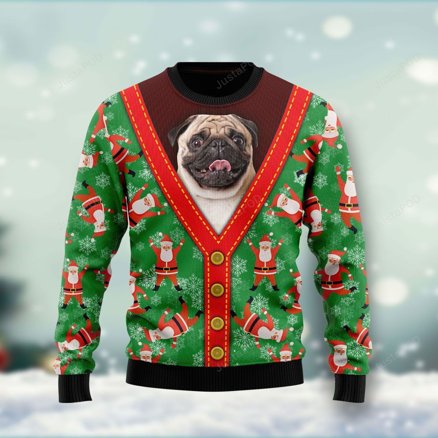 Pug Ugly Christmas Sweater Pug Ugly Christmas Sweater