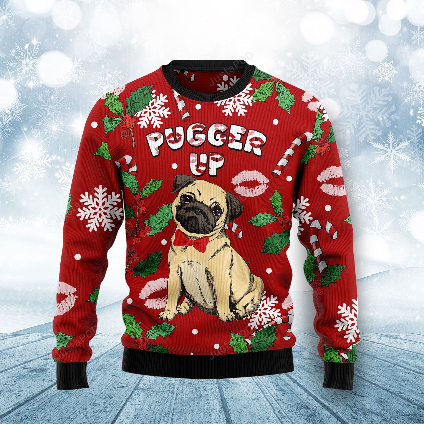 Pugger Up Ugly Christmas Sweater Pugger Up Ugly Christmas Sweater