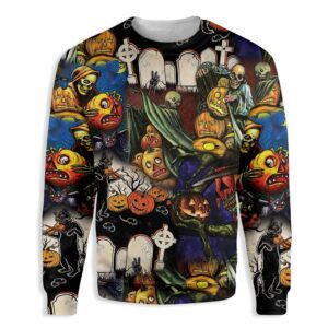 Pumpkin Night Is Coming Ugly Christmas Sweater