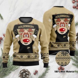 Purdue Boilermakers Funny Ugly Christmas Sweater