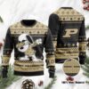 Purdue Boilermakers Snoopy Dabbing Holiday Party Ugly Christmas Sweater