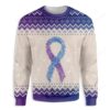 Purple ? Blue Ribbon Ugly Christmas Sweater