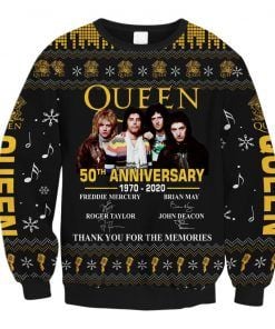 Queen 50th Anniversary Ugly Christmas Sweater
