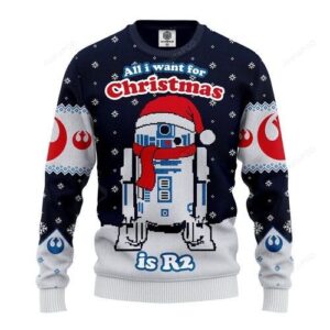 R2 Star Wars Xmas Christmas For Unisex Ugly Christmas Sweater