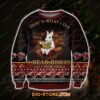 Rabbit That’s What I Do I Read Books And I Know Things For Unisex Ugly Christmas Sweater