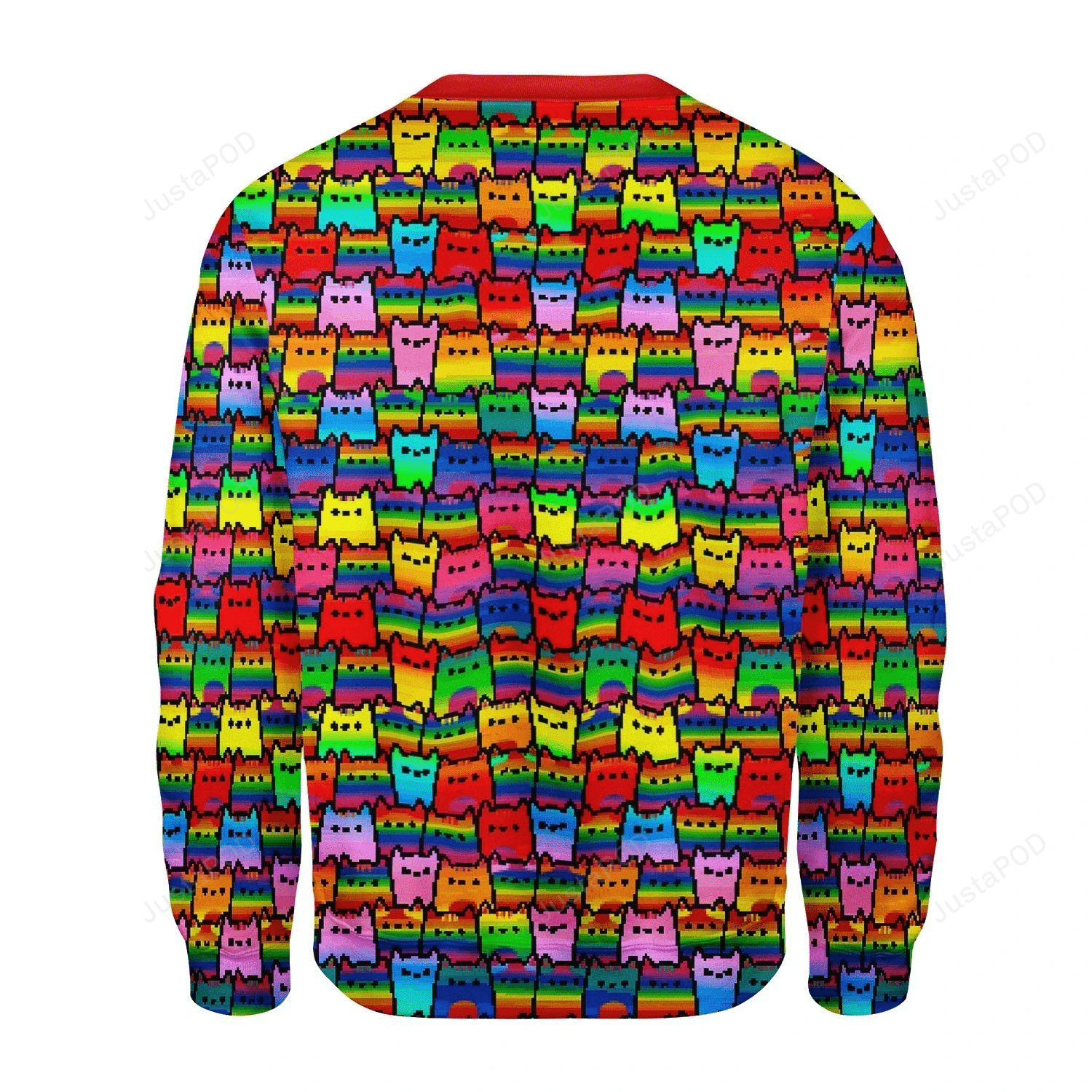 Rainbow Cat Ugly Christmas Sweater Rainbow Cat Ugly Christmas Sweater