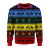 Rainbow Deer LGBT Ugly Christmas Sweater