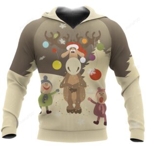 Reindeer Christmas Hoodie Christmas Children Is Not A Date It Is A State Of Mind For Unisex 3D Hoodie