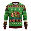 Reindeer Cute Noel Mc Christmas Green Style For Unisex Ugly Christmas Sweater