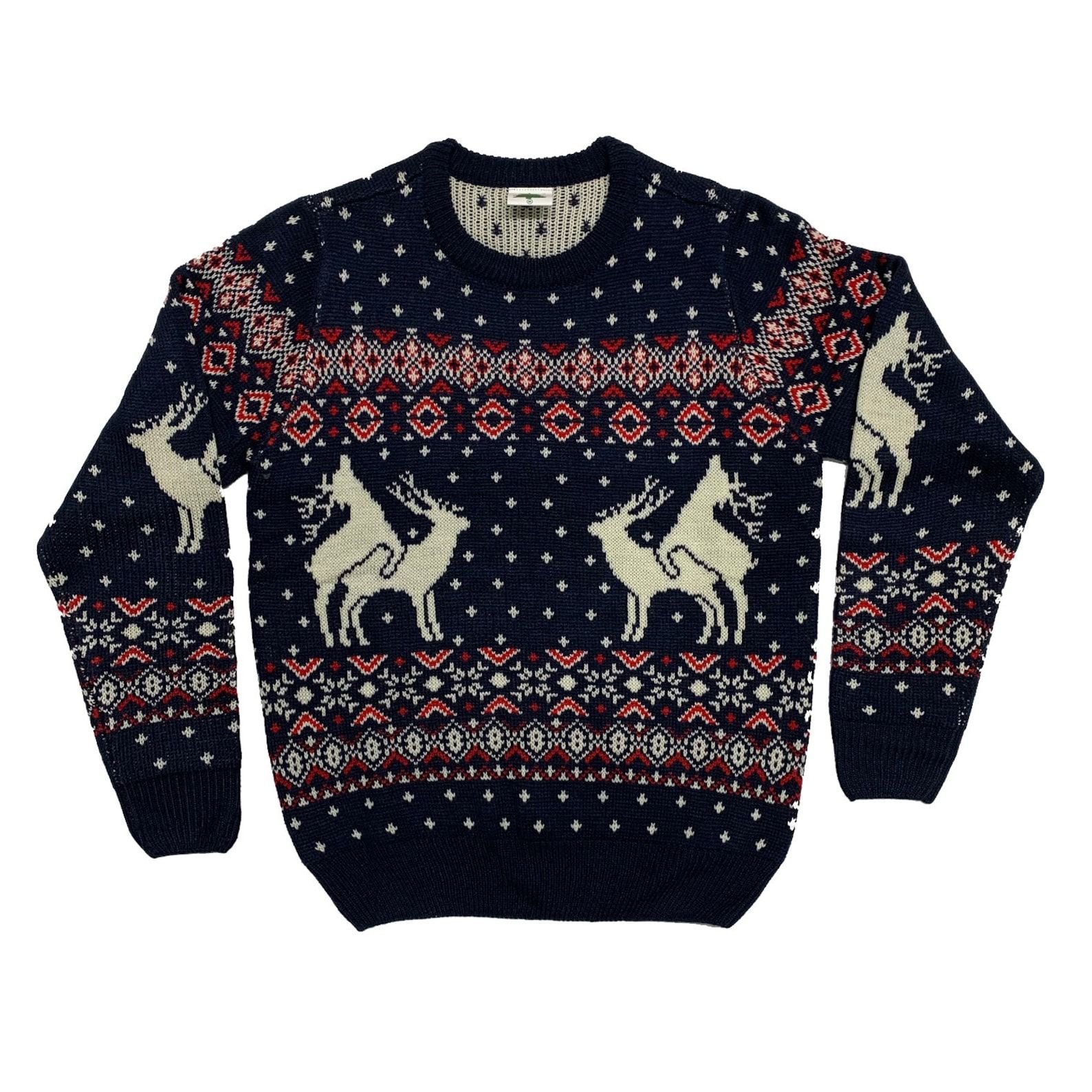 Reindeer Funny Ugly Christmas Sweater Reindeer Funny Ugly Christmas Sweater