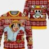 Reindeer Luffy One Piece Ugly Christmas Sweater