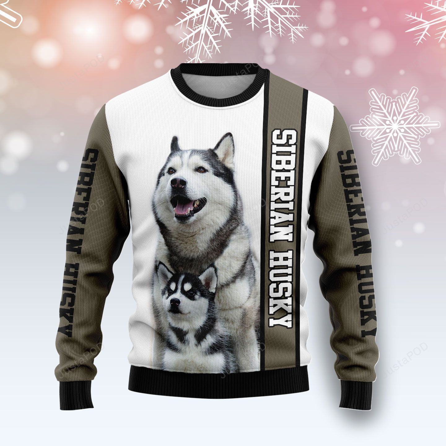 Rescued Siberian Husky Ugly Christmas Sweater Rescued Siberian Husky Ugly Christmas Sweater
