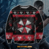 Resident Evil 3d Knitting Pattern Print Ugly Sweater