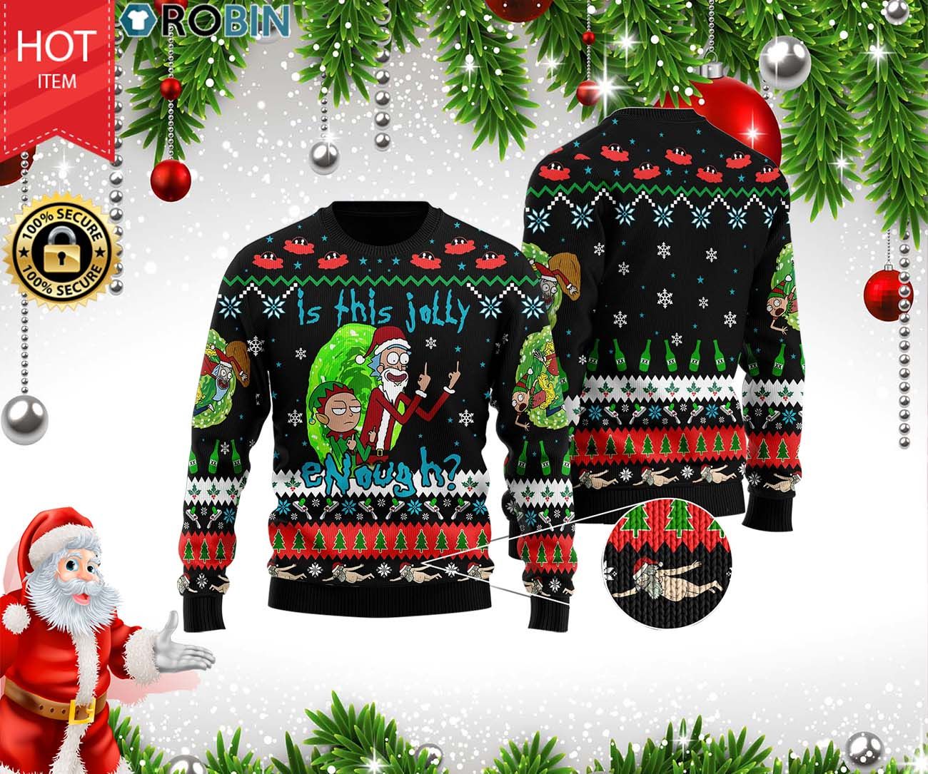 Rick And Morty Merry Schwiftmas Is This Jolly Enough Woolen Christmas Sweater Rick And Morty Merry Schwiftmas Is This Jolly Enough Woolen Christmas Sweater