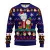 Rick And Morty Noel Ugly Christmas Sweater Blue