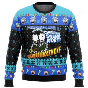 Rick Morty Premium Ugly Christmas Sweater