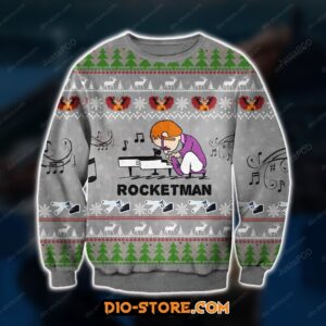 Rocket Man 3d Print Knitting Pattern Ugly Sweater