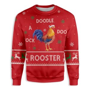 Rooster Christmas Ugly Christmas Sweater
