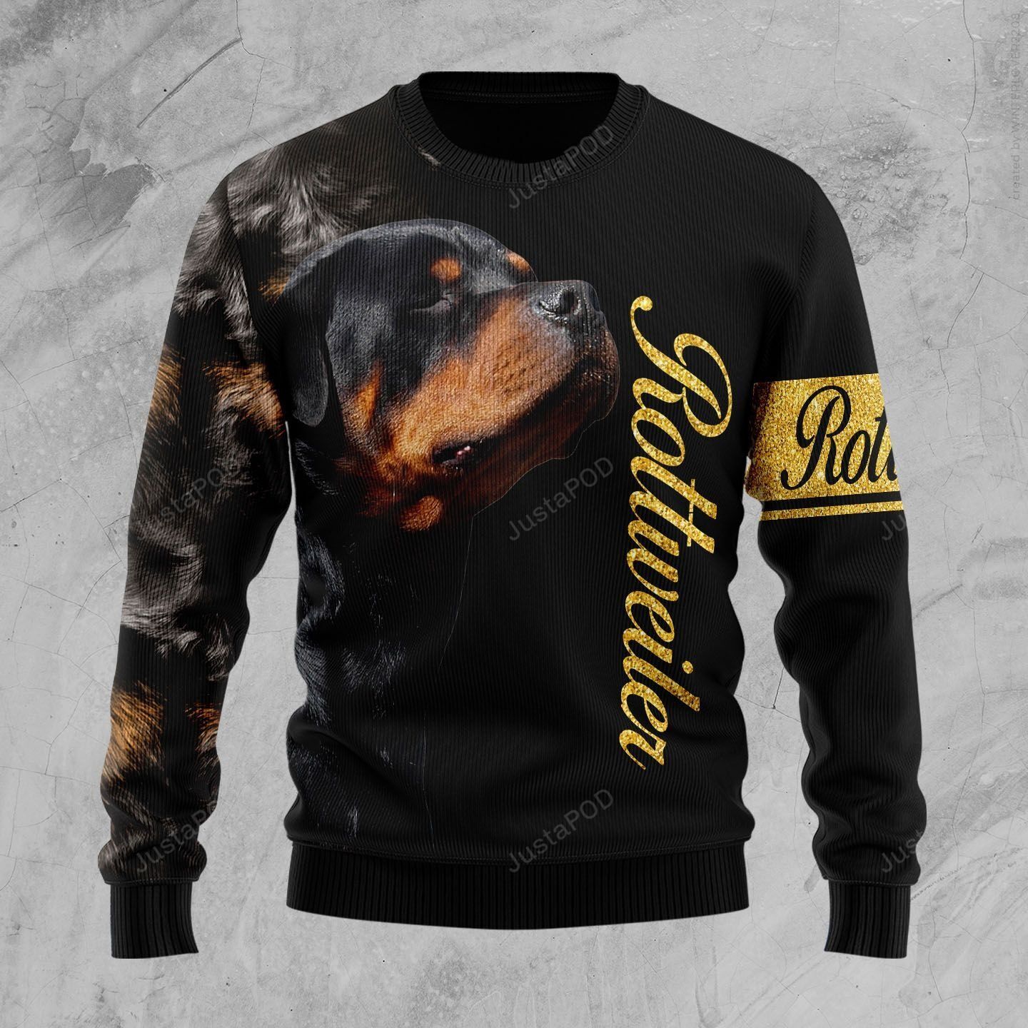 Rottweiler Half Cool Ugly Christmas Sweater Rottweiler Half Cool Ugly Christmas Sweater