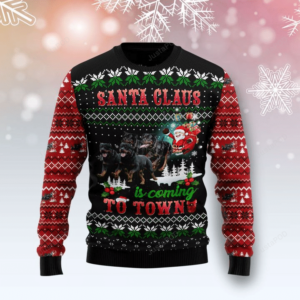 Rottweiler Town Christmas Ugly Christmas Sweater