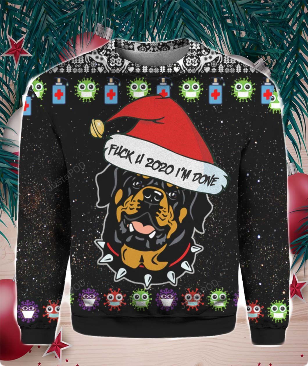 Rottweiler Ugly Christmas Sweater Rottweiler Ugly Christmas Sweater