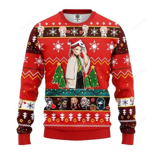 Sabito Demon Slayer Christmas For Anime Lovers Ugly Christmas Sweater Sabito Demon Slayer Christmas For Anime Lovers Ugly Christmas Sweater