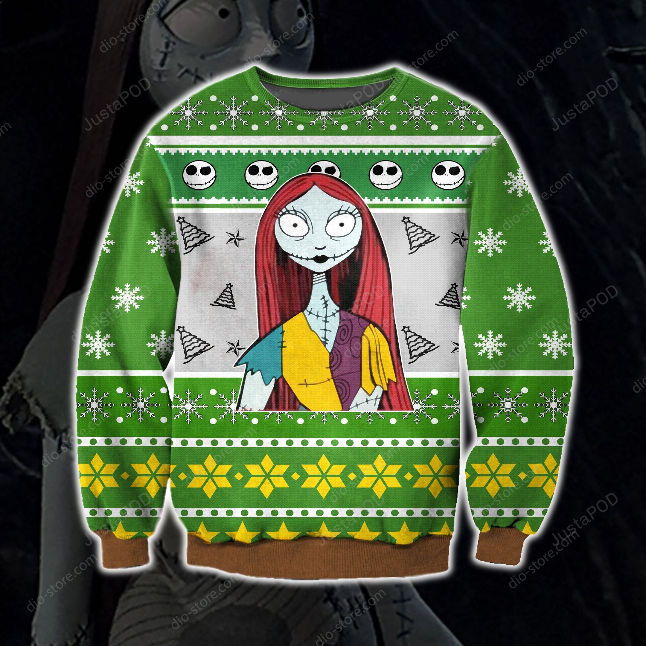 Sally- Jack Skellington Knitting Pattern 3d Print Ugly Sweater Sally- Jack Skellington Knitting Pattern 3d Print Ugly Sweater