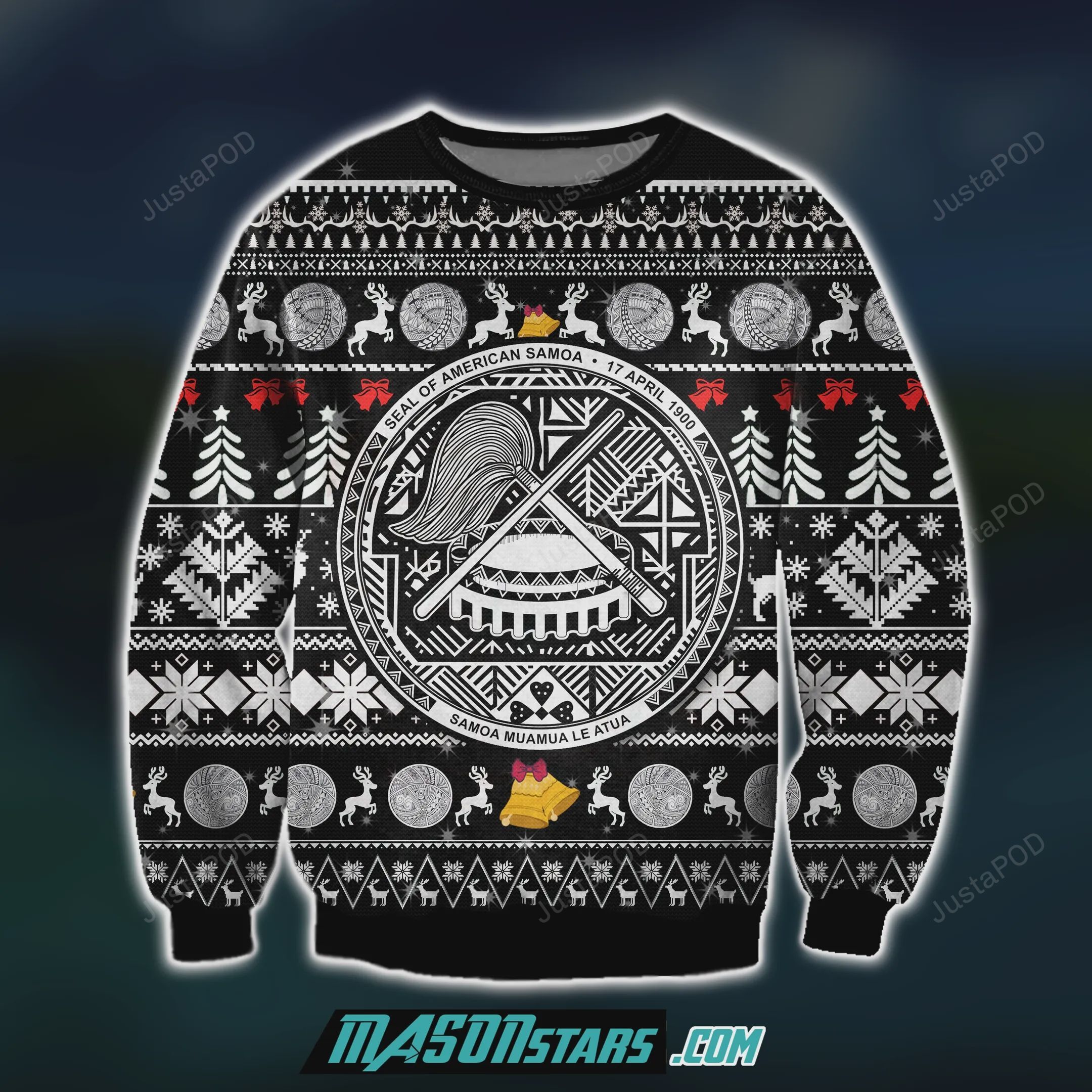 Samoa 3D Print Knitting Pattern Ugly Christmas Sweater Samoa 3D Print Knitting Pattern Ugly Christmas Sweater
