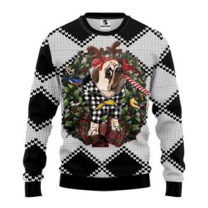 San Diego Chargers Pug Dog Christmas For Fans Ugly Christmas Sweater