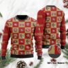San Francisco 49ers Logo Checkered Flannel Ugly Christmas Sweater