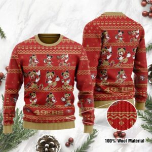 San Francisco 49ers Mickey Mouse Ugly Christmas Sweater