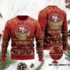 San Francisco 49ers Santa Claus In The Moon Ugly Christmas Sweater