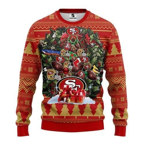 San Francisco 49ers Tree Christmas Ugly Christmas Sweater San Francisco 49ers Tree Christmas Ugly Christmas Sweater