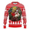 San Francisco Giants Skull Flower Christmas Ugly Sweater