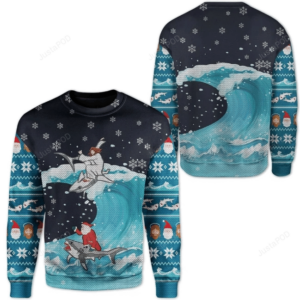 Santa And Jesus Ugly Christmas Sweater