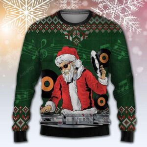 Santa Claus DJ Ugly Christmas Sweater