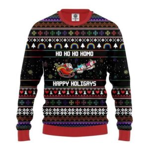 Santa Claus Funny Hohoho For Unisex Ugly Christmas Sweater