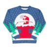 Santa Claus Pooping Chimney Ugly Christmas Sweater