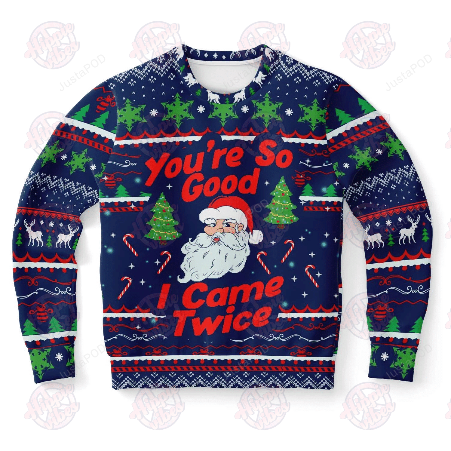 Santa Clause You’re So Good I Came Twice Ugly Christmas Sweater Santa Clause You’re So Good I Came Twice Ugly Christmas Sweater