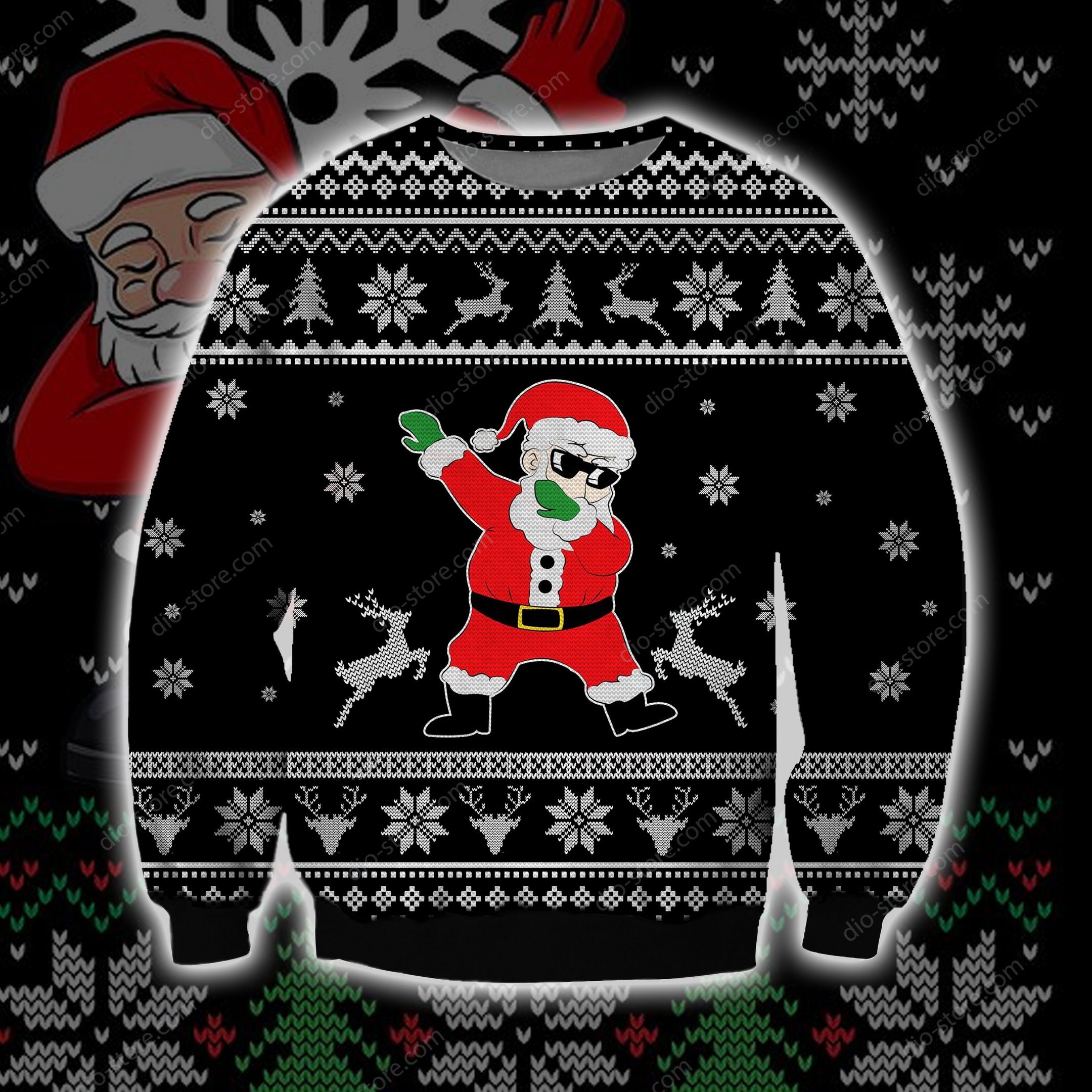 Santa Dabbing Ugly Christmas Sweater Santa Dabbing Ugly Christmas Sweater
