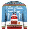 Santa Goes Down Ugly Christmas Sweater