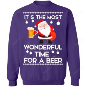 Santa It?s The Most Wonderful Time Tor A Beer Ugly Christmas Sweater