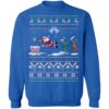 Santa Playing Baseball Ugly Christmas Sweater