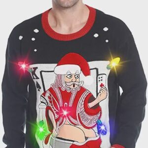 Santa Poker Ugly Christmas Sweater