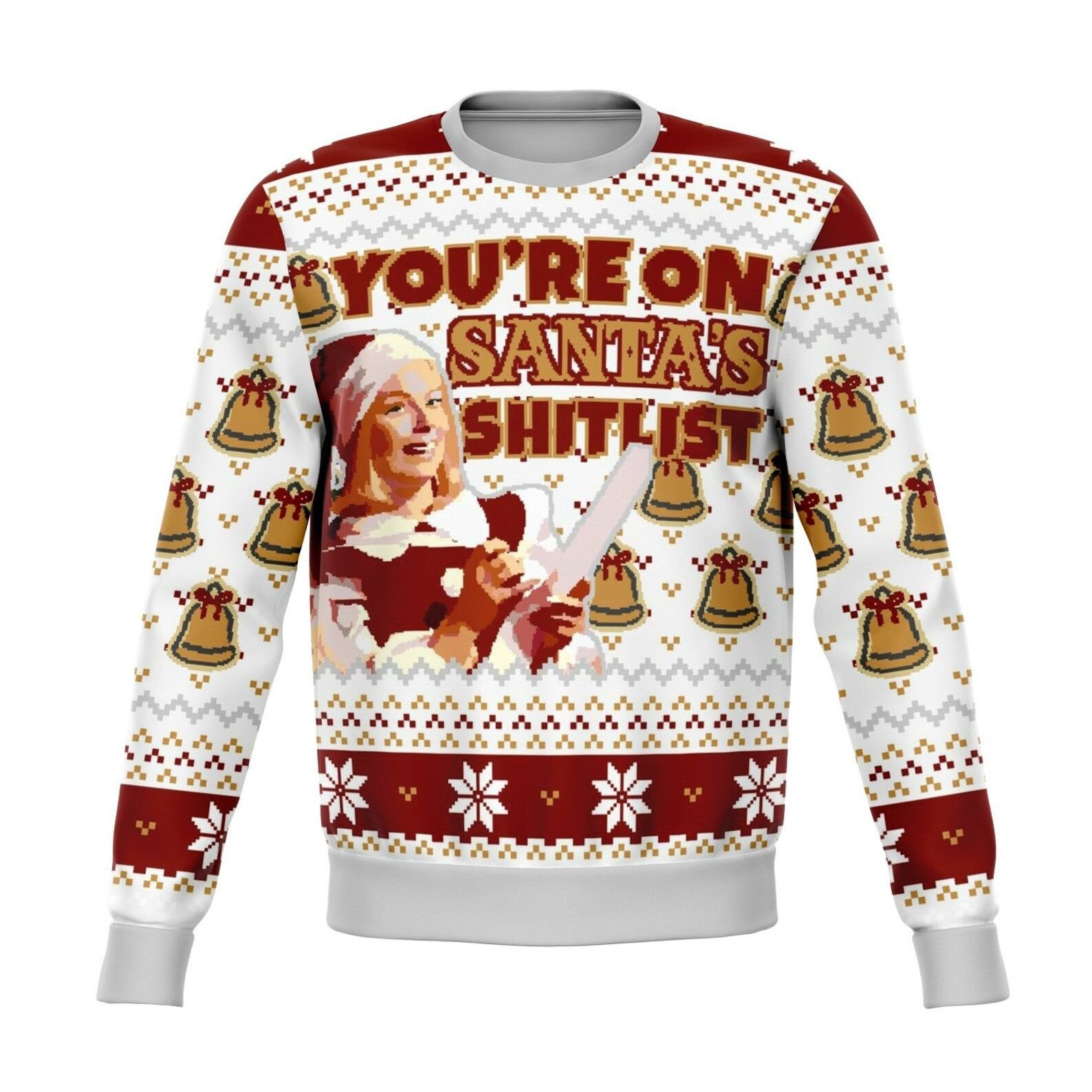 Santa Sht List Dank Ugly Christmas Sweater Santa Sht List Dank Ugly Christmas Sweater