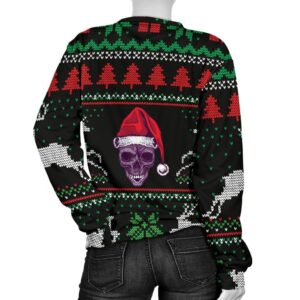 Santa Skull Black Ugly Christmas Sweater
