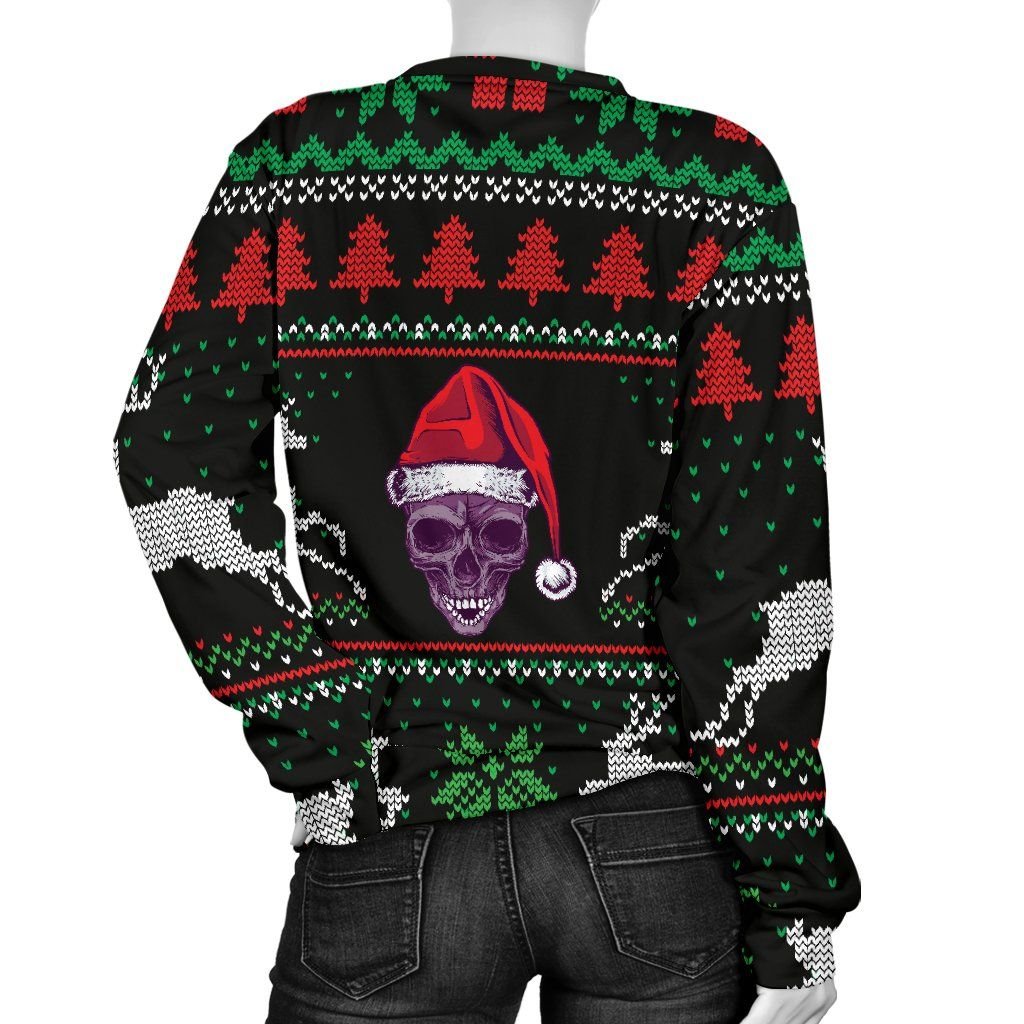 Santa Skull Black Ugly Christmas Sweater Santa Skull Black Ugly Christmas Sweater
