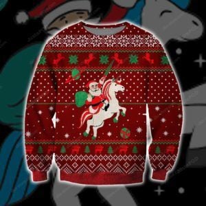 Santa Unicorn Ugly Christmas Sweater