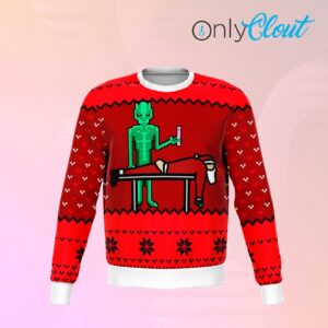 Santa Vaccinated Funny Ugly Christmas Sweaters 3D